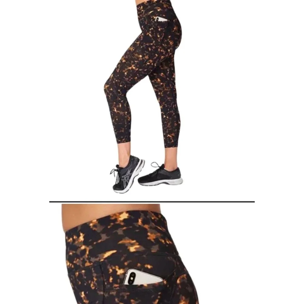Sweaty Betty Leggings Womens Large Zero Gravity Gym Training Yoga Artsy - Picture 5 of 14